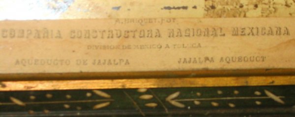 1800's photo Mexico Aqueduct Jajalpa - 2
