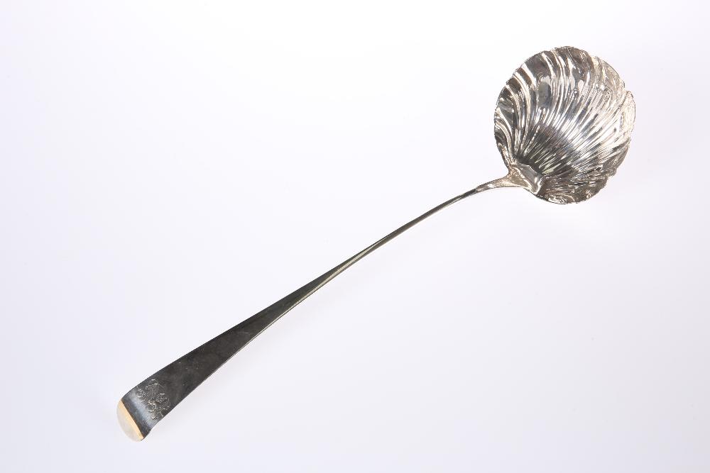 A GEORGE III PROVINCIAL SILVER SOUP LADLE  by Richard (1 of 3)