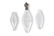THREE 19TH CENTURY CUT-GLASS SCENT BOTTLES, each