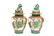 A PAIR OF CHINESE PORCELAIN VASES AND COVERS, LATE 19TH