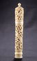 A CHINESE EXPORT BONE NEEDLE CASE, 19TH CENTURY, - 2