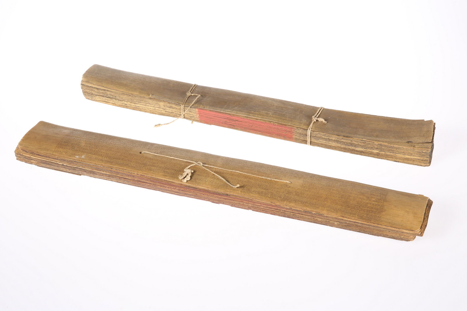 A PAIR OF BURMESE KAMMAVACA MANUSCRIPTS. Each approx.: A PAIR OF BURMESE KAMMAVACA MANUSCRIPTS. Each approx. 50cm wide