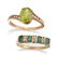 TWO 9CT DIAMOND AND GEMSET RINGS, the first a four