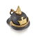 A MINIATURE PICKELHAUBE CHARM, in gilt and bronze