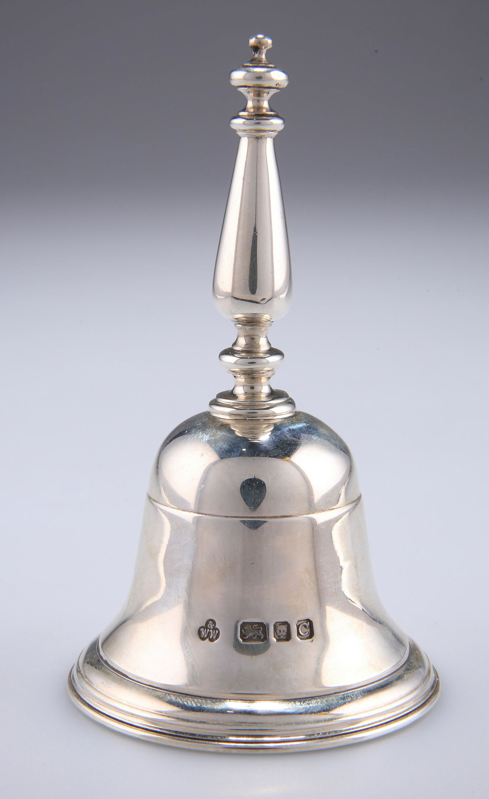 A SILVER TABLE BELL, by Wakely and Wheeler, London (1 of 1)