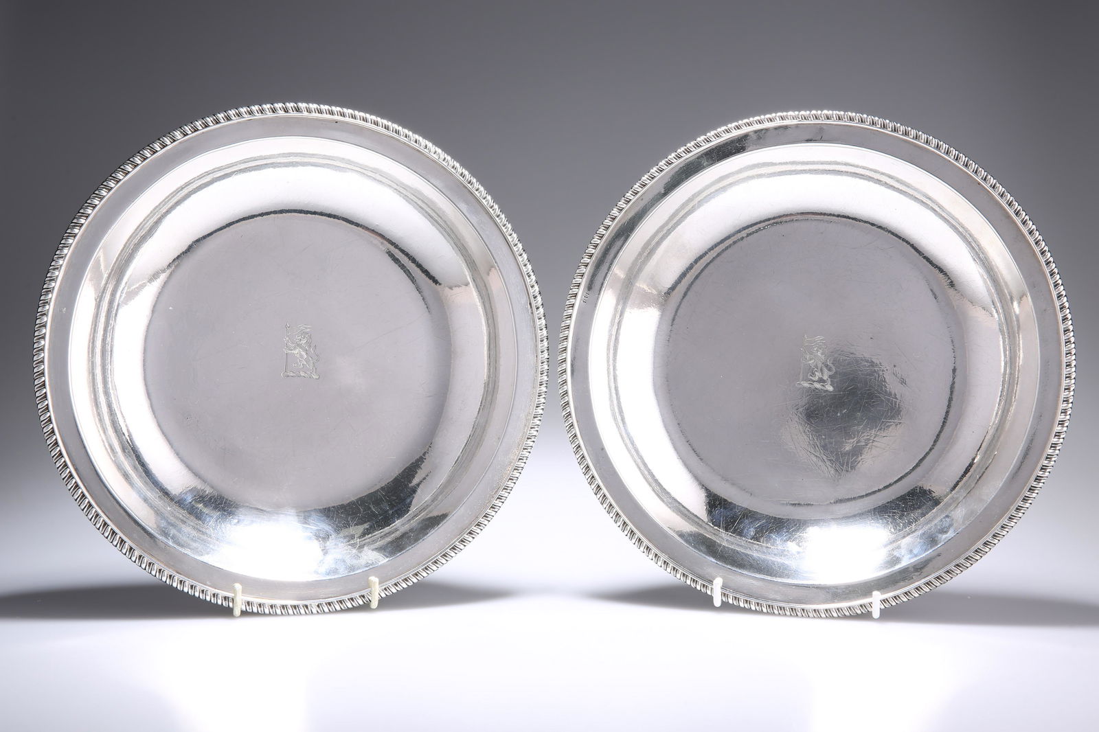 A PAIR OF GEORGE IV IRISH SILVER SECOND COURSE DISHES, (1 of 4)