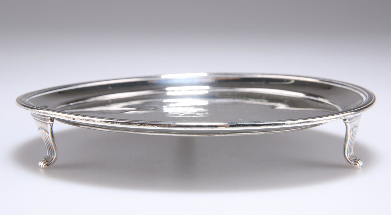 A GEORGE III SMALL SILVER WAITER, by Peter, Ann & (1 of 3)