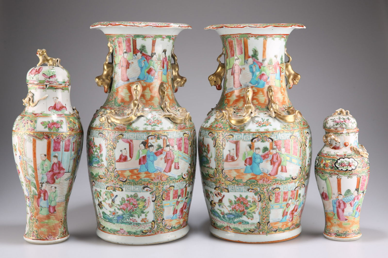 A GROUP OF CANTONESE FAMILLE ROSE PORCELAIN, 19TH (1 of 2)