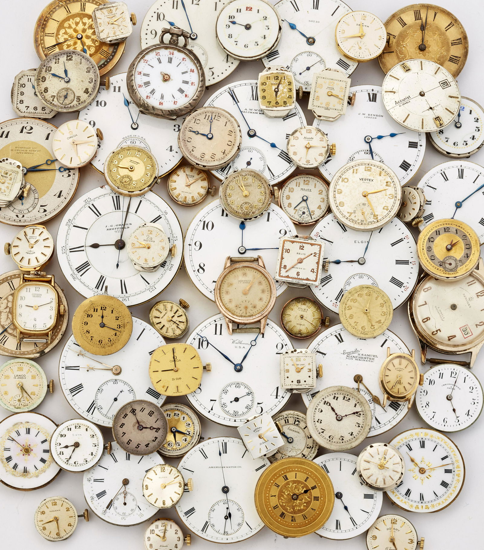 A COLLECTION OF APPROXIMTELY EIGHTY-FIVE WATCH HEADS & (1 of 1)