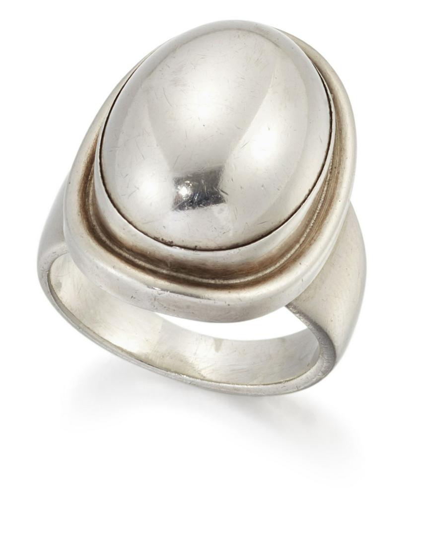 HARALD NIELSEN FOR GEORG JENSEN - A DANISH SILVER RING, (1 of 1)