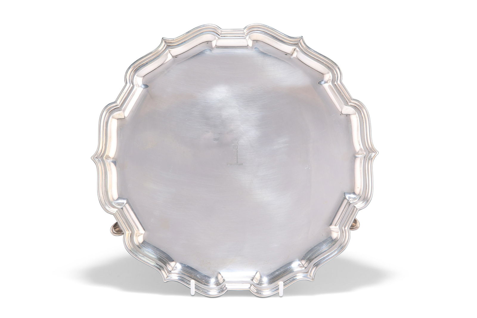A GEORGE V SILVER SALVER, by Mappin & Webb Ltd, (1 of 3)