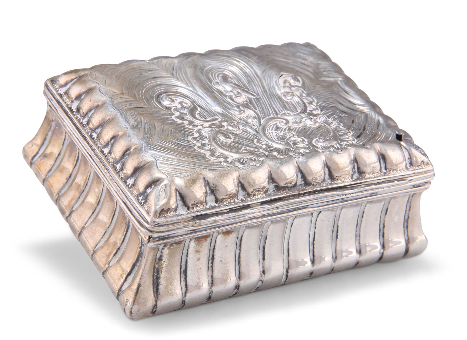 AN 18TH CENTURY DUTCH SILVER BOX, marks indistinct, of (1 of 1)