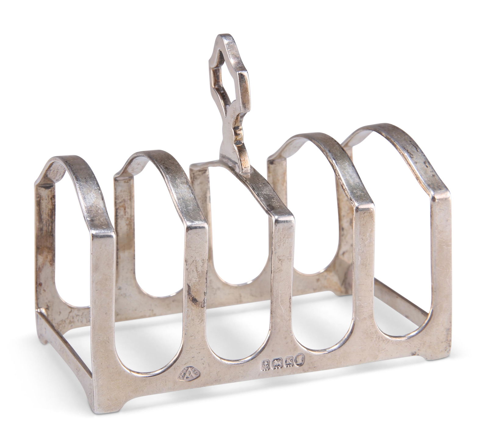 A GEORGE V SILVER TOAST RACK, by Adie Brothers Ltd, (1 of 1)