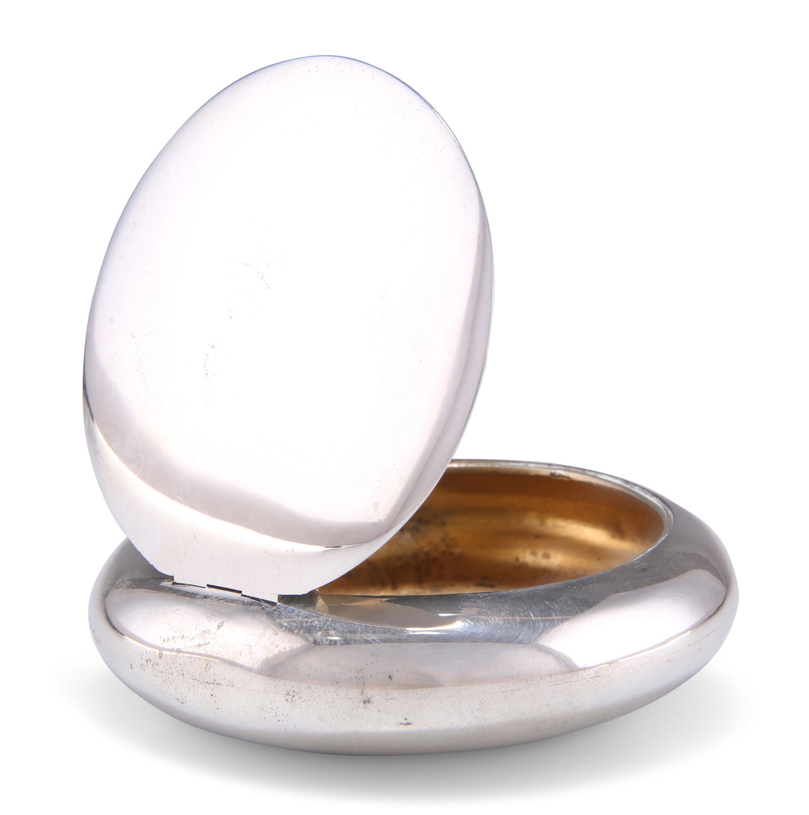 A GEORGE V SILVER SQUEEZE-ACTION SNUFF BOX, by George Unite (1 of 2)