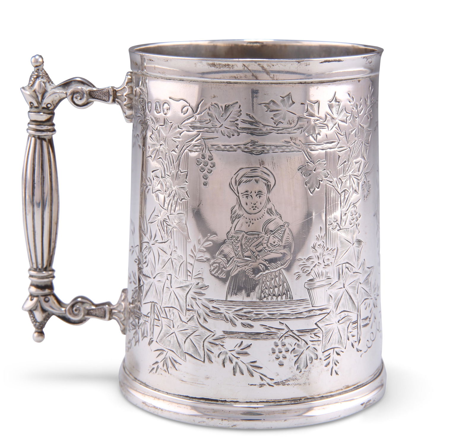 A VICTORIAN SILVER MUG, by Edward Charles Brown, London 187 (1 of 2)