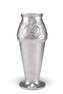 ARCHIBALD KNOX FOR LIBERTY & CO, A TUDRIC PEWTER VASE, no. 02510, of shouldered cylindrical form, ca