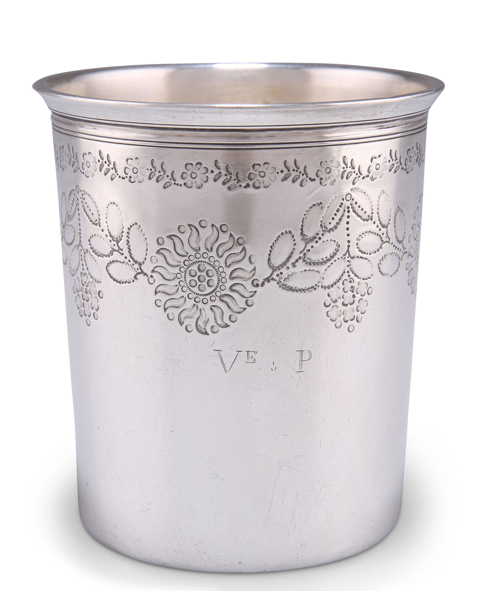A FRENCH SILVER BEAKER (1 of 1)
