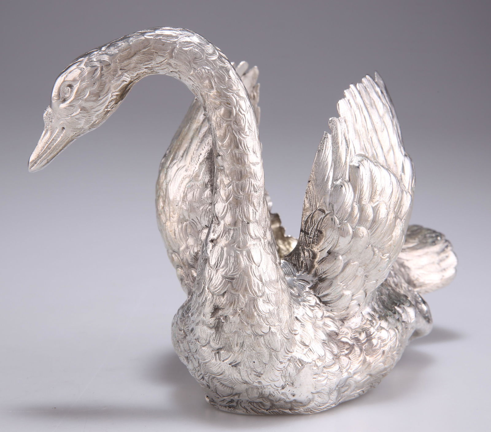 A GERMAN SILVER BOWL IN THE FORM OF A SWAN (1 of 1)