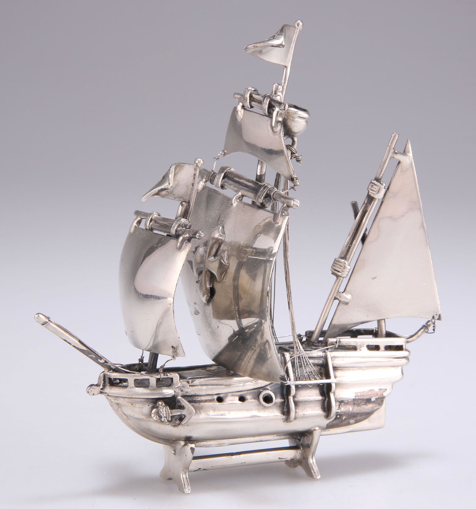 A CONTINENTAL SILVER MODEL OF A SHIP (1 of 1)