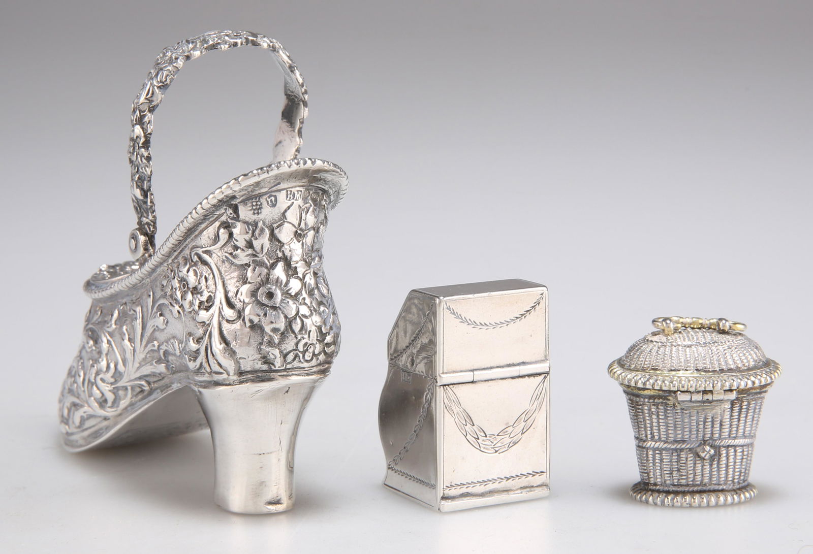 A DUTCH SILVER BOX IN THE FORM OF A MINIATURE BUREAU (1 of 1)