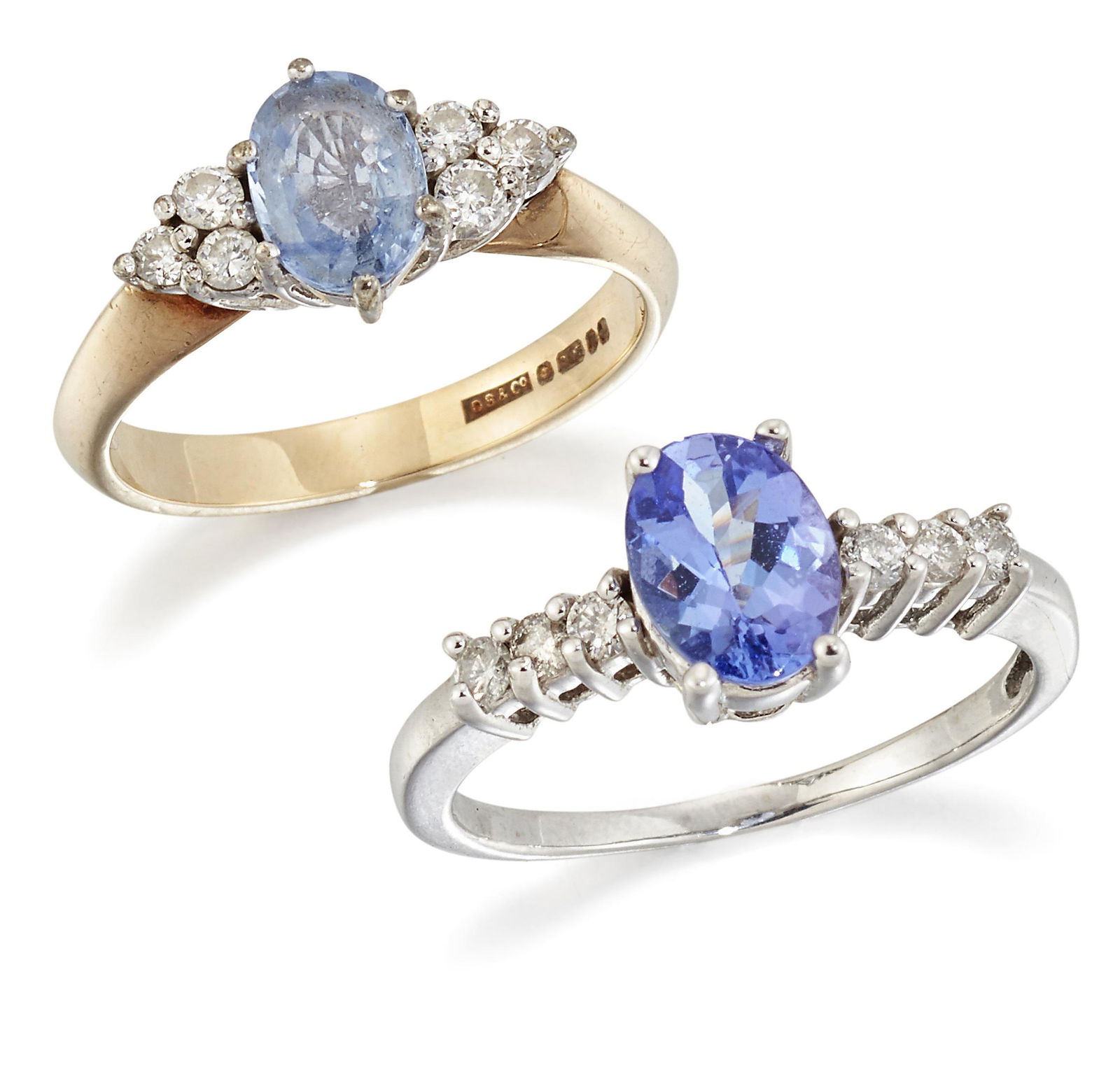 TWO GEM-SET RINGS (1 of 1)