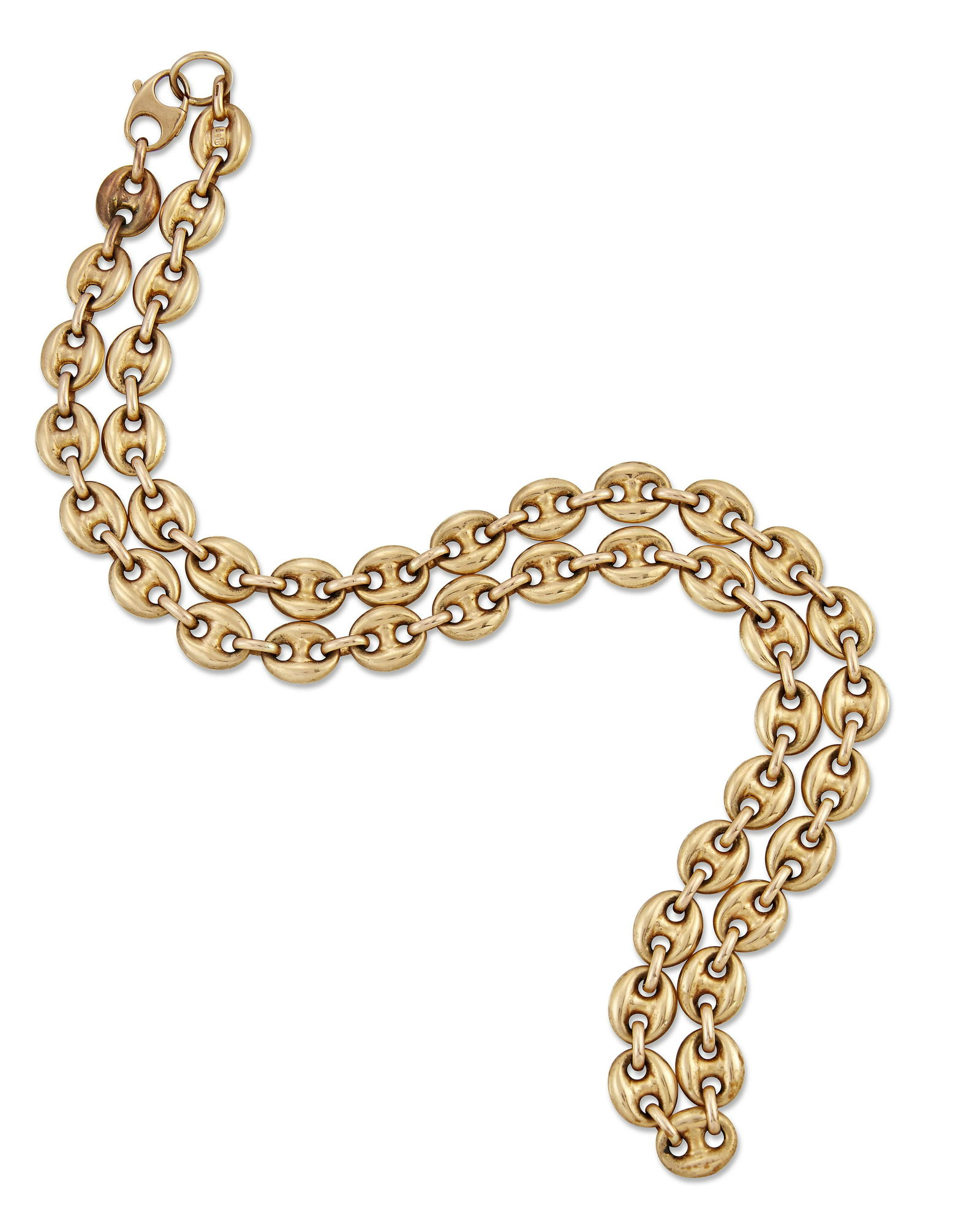 A 9 CARAT GOLD ANCHOR LINK CHAIN NECKLACE (1 of 1)