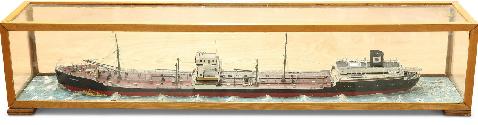 A CASED SHIP DIORAMA OF M/T FERNCASTLE (1 of 1)