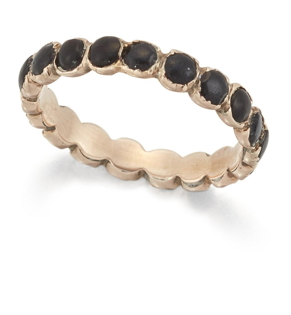 AN EARLY 19TH CENTURY ONYX ETERNITY RING (1 of 1)