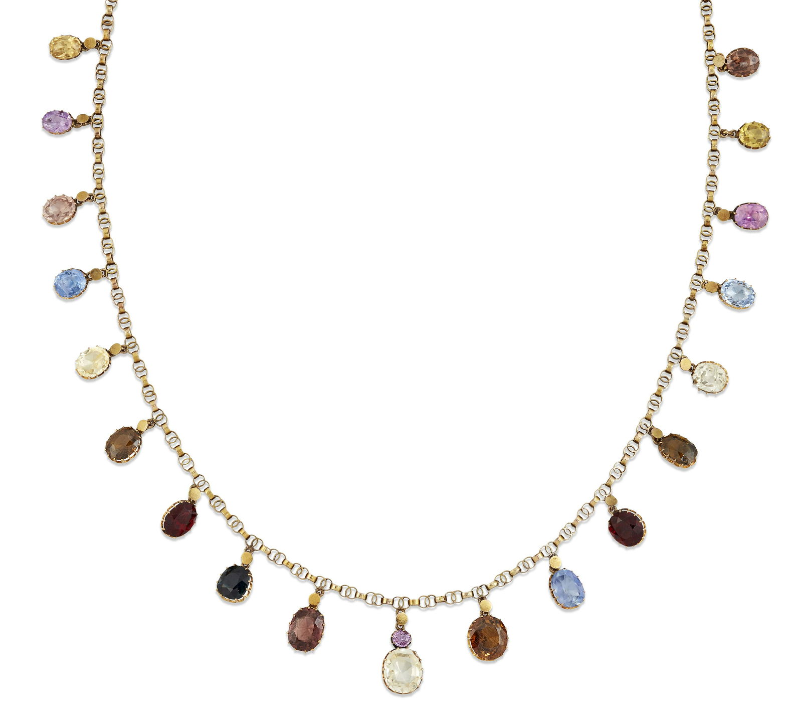 A MULTI-GEMSTONE NECKLACE (1 of 1)