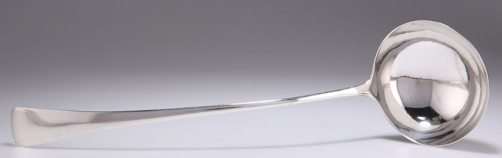 A GEORGE III SILVER SOUP LADLE (1 of 3)