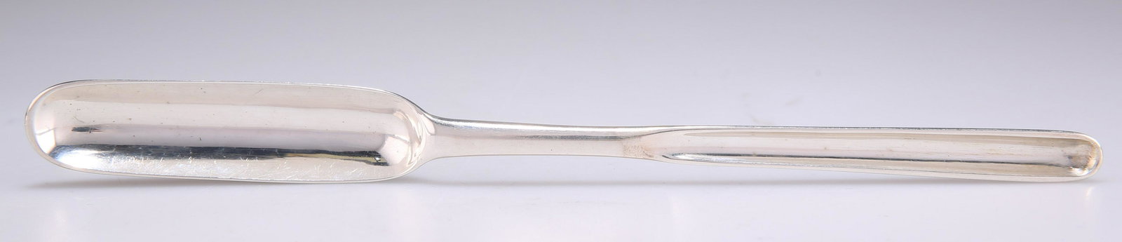 A GEORGE II SILVER MARROW SCOOP (1 of 2)