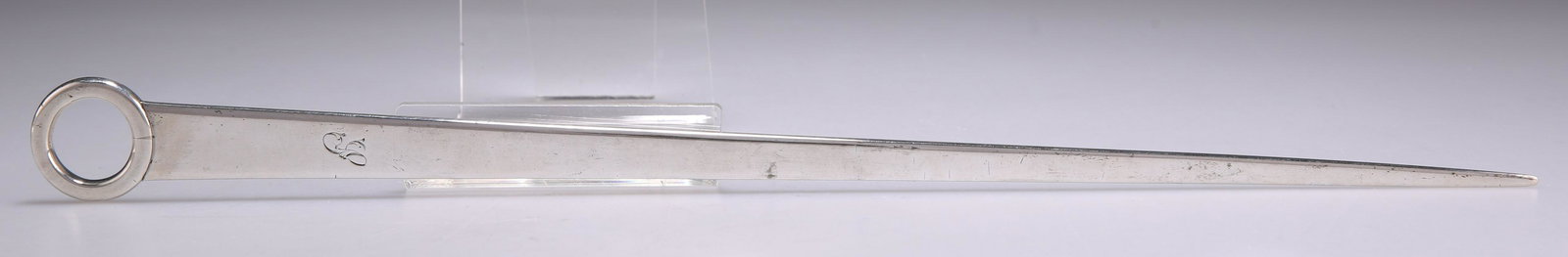 A GEORGE III SCOTTISH SILVER MEAT SKEWER (1 of 2)