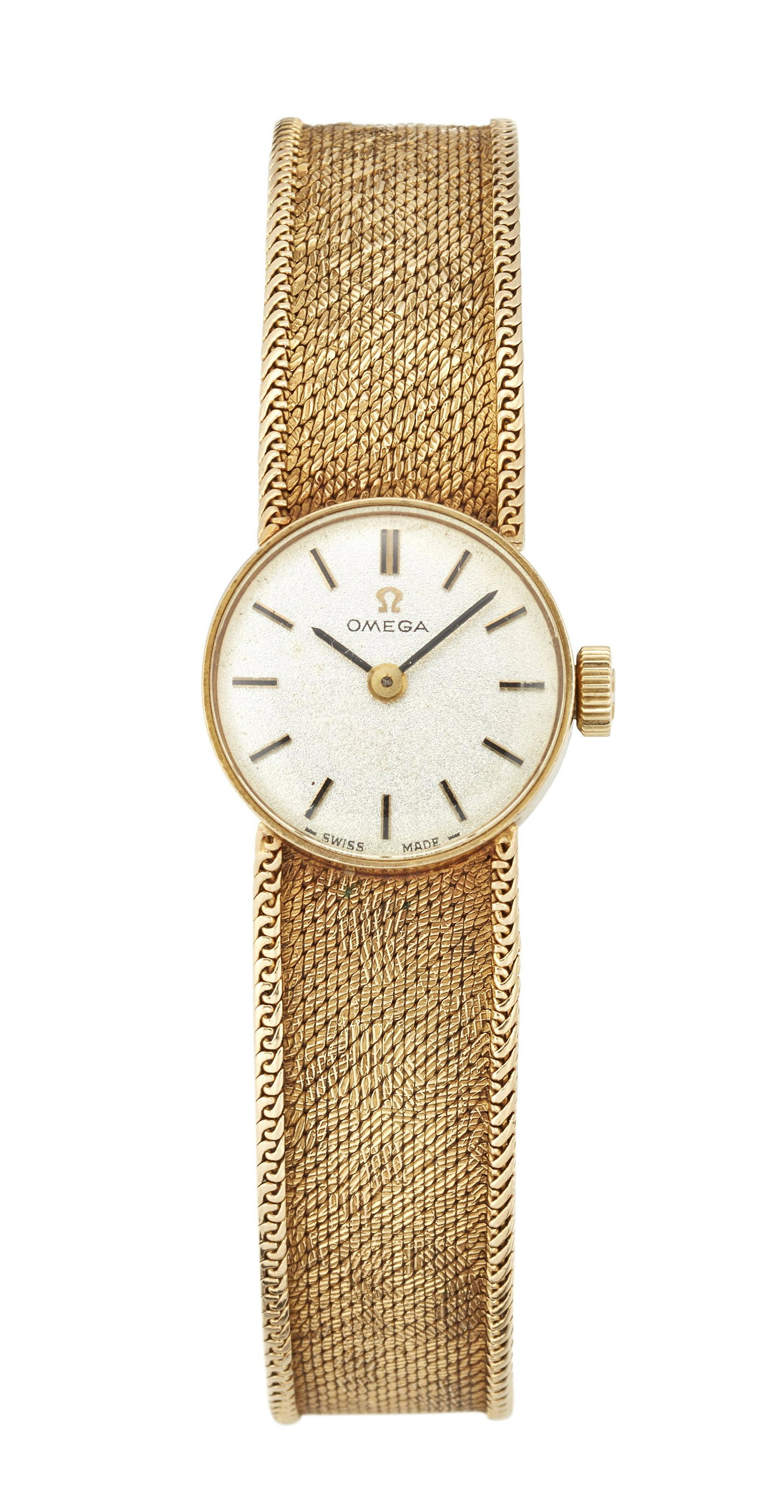 A 9 CARAT OLD OMEGA BRACELET WATCH (1 of 1)