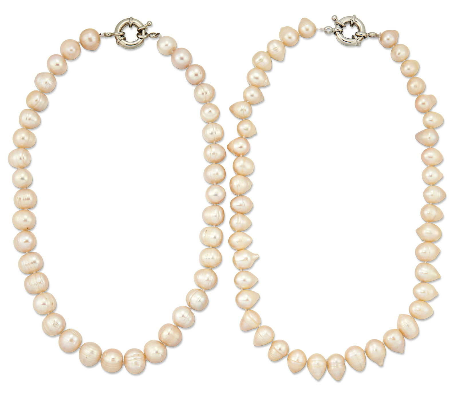 TWO CULTURED PEARL NECKLACES (1 of 1)