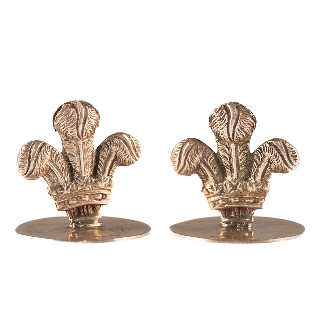 A PAIR OF ELIZABETH II SILVER MENU HOLDERS (1 of 1)