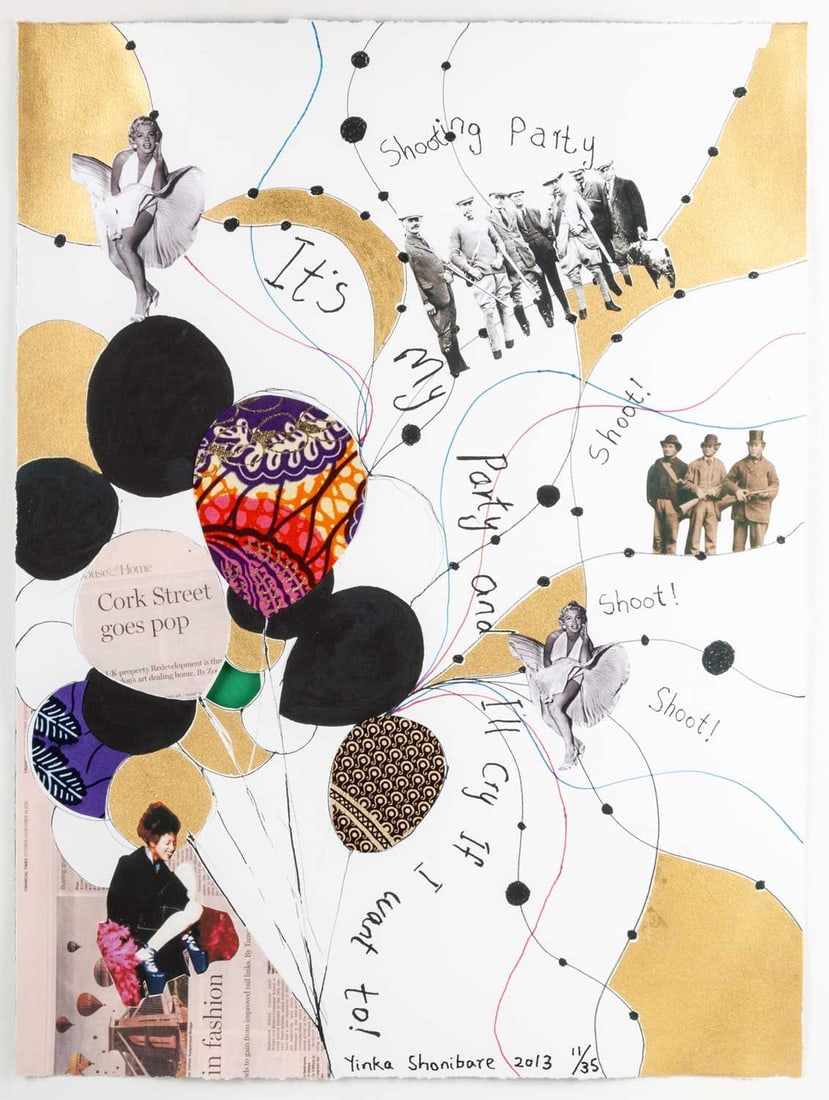 â€¡ YINKA SHONIBARE CBE RA (BORN 1962) SHOOTING PARTY AND LIMITED EDITION "FABRIC" BACKED CATALOGUE (1 of 8)