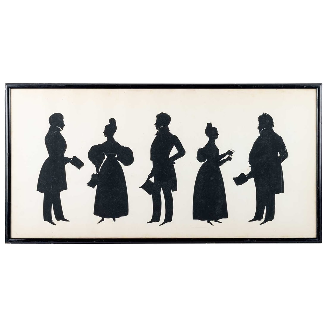AUGUST EDOUART (FRENCH 1789-1861) SILHOUETTE PORTRAITS OF THE FEUGE FAMILY 1835 (1 of 3)
