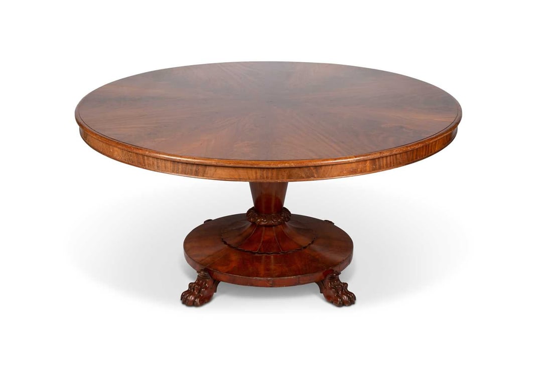 A 19TH CENTURY MAHOGANY TILT-TOP BREAKFAST TABLE (1 of 1)