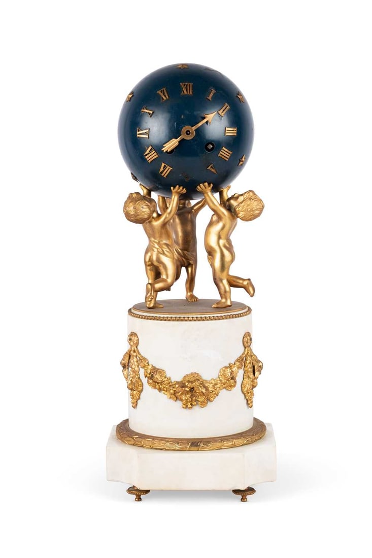A 19TH CENTURY FRENCH GLOBE CLOCK, VICENTIE ET CIE, PARIS (1 of 2)