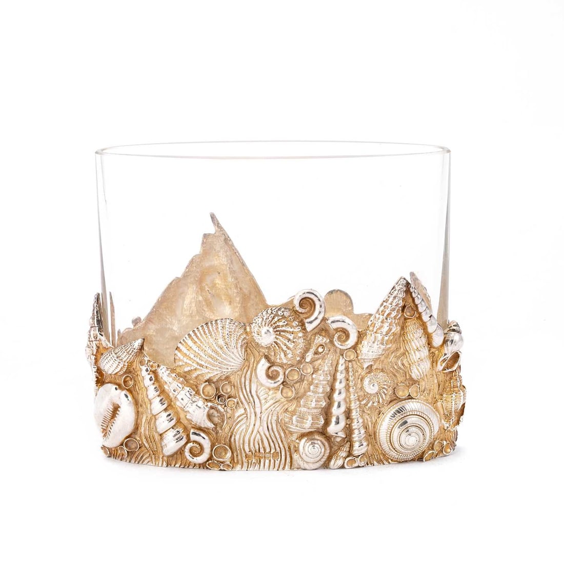 A ELIZABETH II SILVER-MOUNTED VASE (1 of 2)