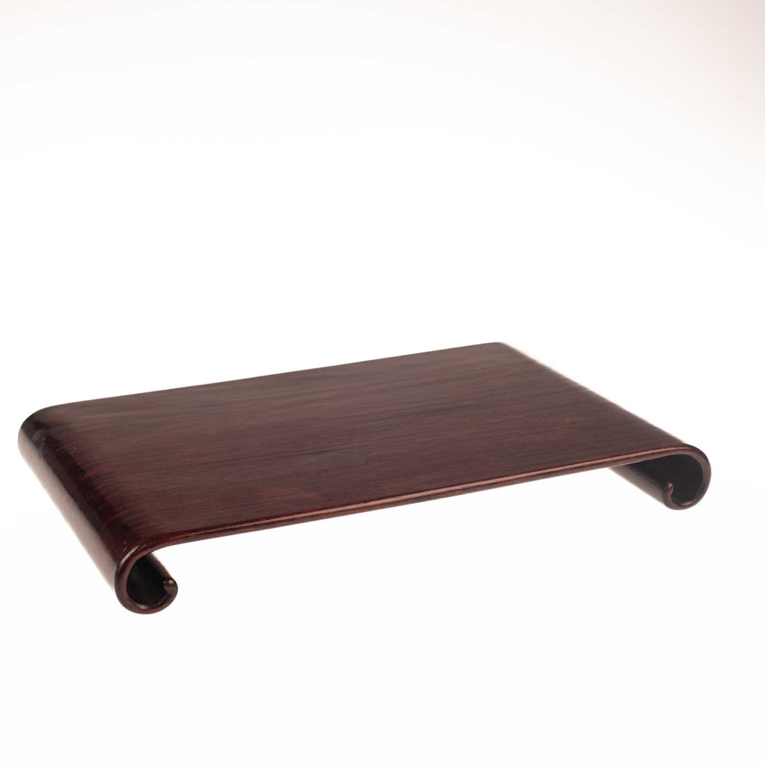 A CHINESE HUANGHUALI SCROLL-END TABLE STAND (1 of 1)