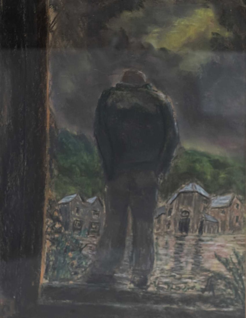 ATTRIBUTED TO JOHN THOMPSON (1924-2011) FIGURE: ATTRIBUTED TO JOHN THOMPSON (1924-2011) FIGURE ‡ Signed with initials Pastels 54cm x 39cm