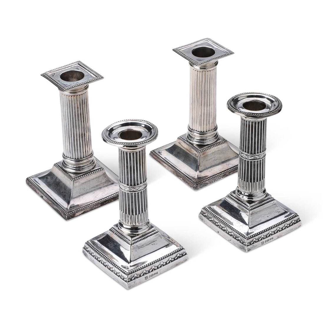 A PAIR OF VICTORIAN SILVER CANDLESTICKS (1 of 1)