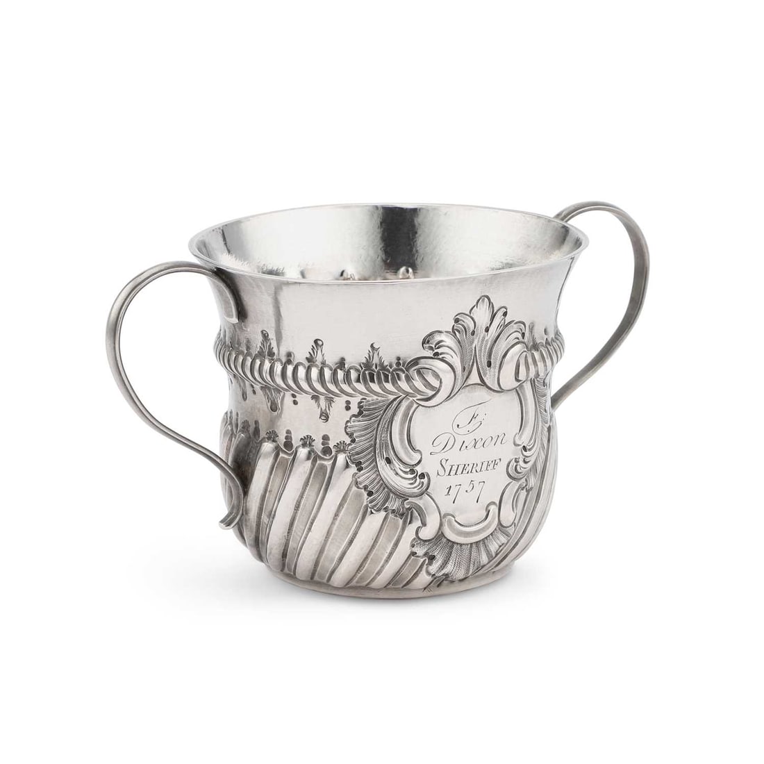 A GEORGE II SILVER PORRINGER (1 of 2)