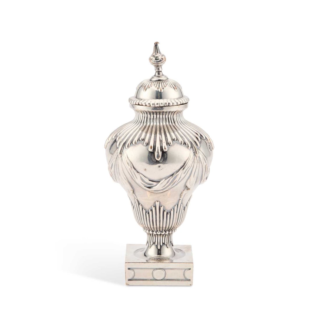 AN OLD SHEFFIELD PLATE TEA CADDY, CIRCA 1770 (1 of 1)