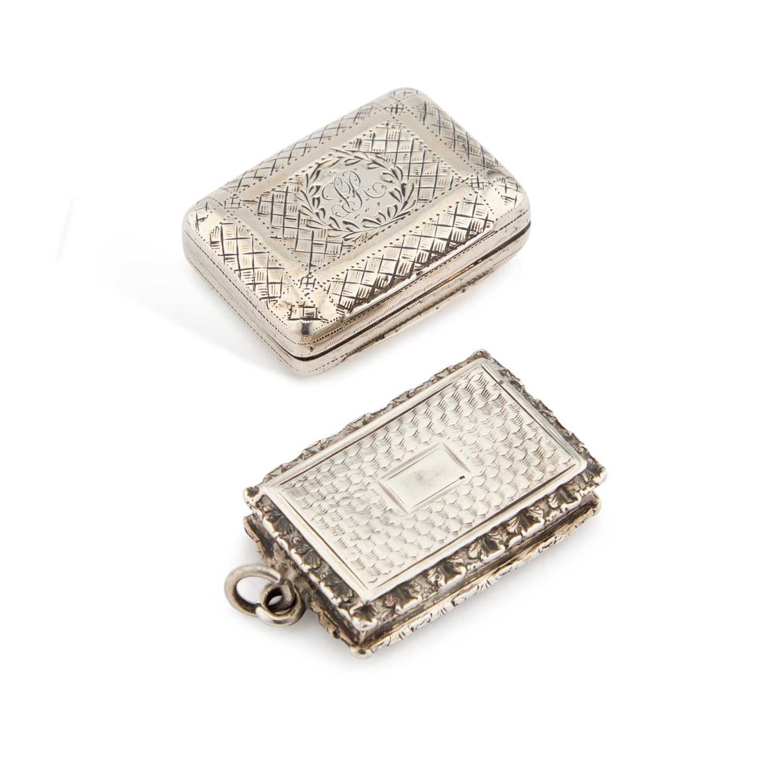 TWO 19TH CENTURY SILVER VINAIGRETTES (1 of 3)