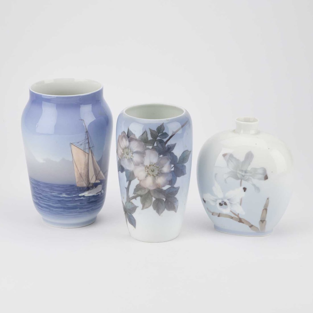 THREE ROYAL COPENHAGEN VASES (1 of 1)