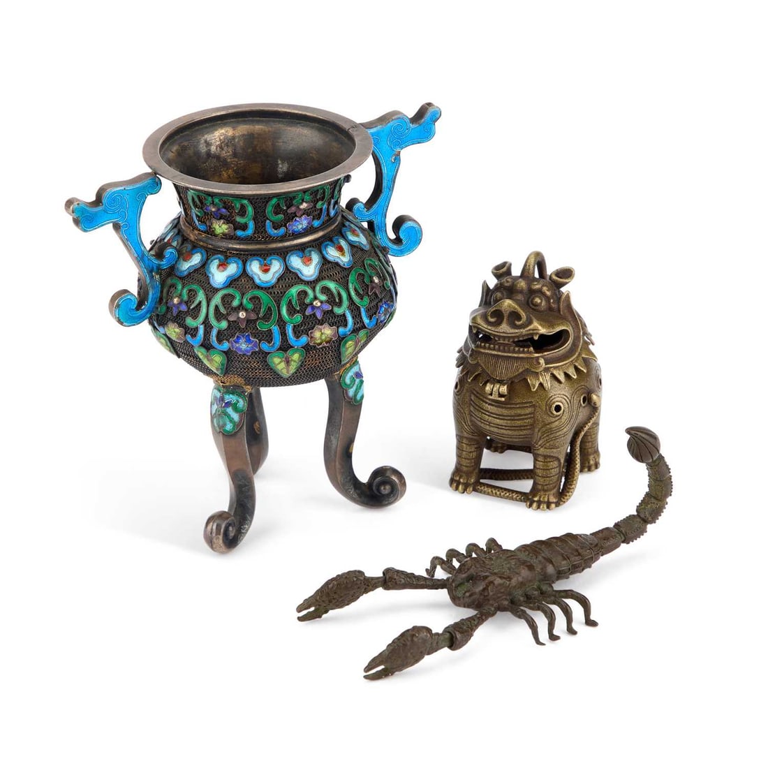 A JAPANESE BRONZE MODEL OF A SCORPION (1 of 7)