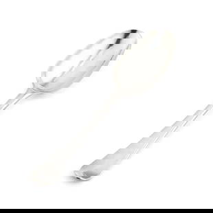 A GEORGE I BRITANNIA STANDARD SILVER TABLESPOON: A GEORGE I BRITANNIA STANDARD SILVER TABLESPOON by Paul de Lamerie, London 1720, Hanoverian pattern. 19.7cm long, 2.1 troy ounces