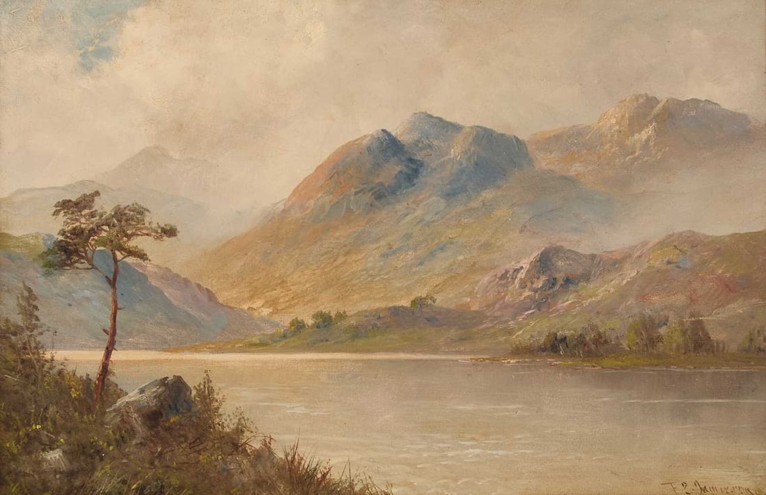 FRANCIS E. JAMIESON (1895-1950) LOCH NESS, SCOTLAND: FRANCIS E. JAMIESON (1895-1950) LOCH NESS, SCOTLAND Signed Oil on canvas (39cm x 59.5cm)